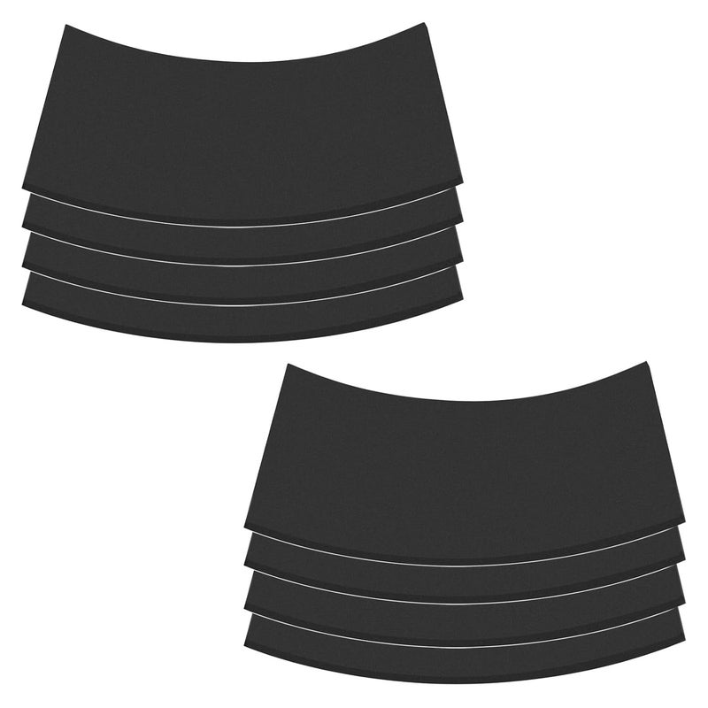 MXCELL 8Pcs Black EVA Foam Pad 6in x 6in x 1/8in High Density Closed Cell Foam Sheet Square Neoprene Rubber Insulation Padding Self Stick Anti-Slip Cushion for Crafts DIY Projects - Image 1